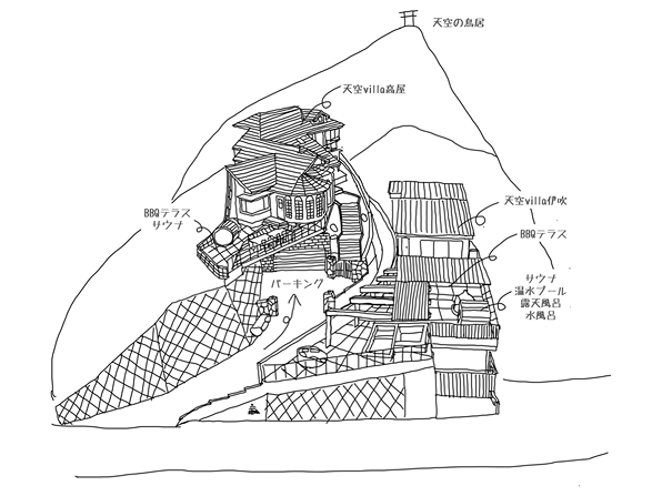 天空villaの周辺地図